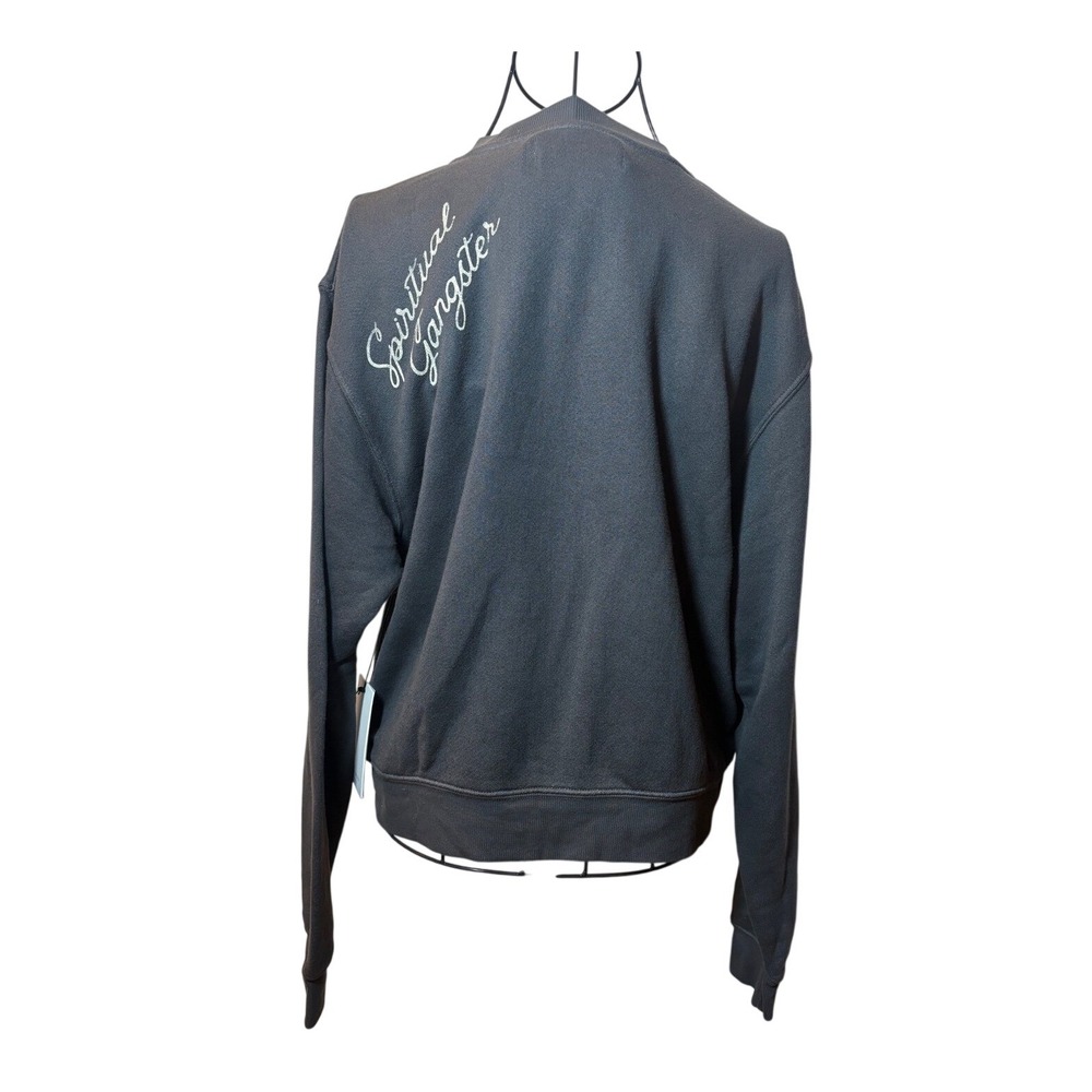 Spiritual Gangster NWT‎ Womens French Terry Grey Sweatshirt - XS